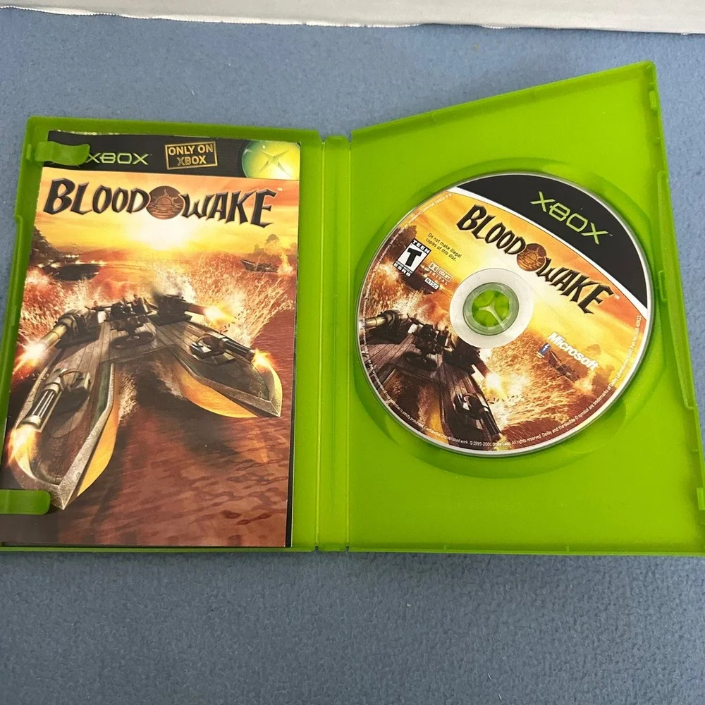 Blood Wake Microsoft Xbox Game Original CIB Complete with Manual Naval Combat